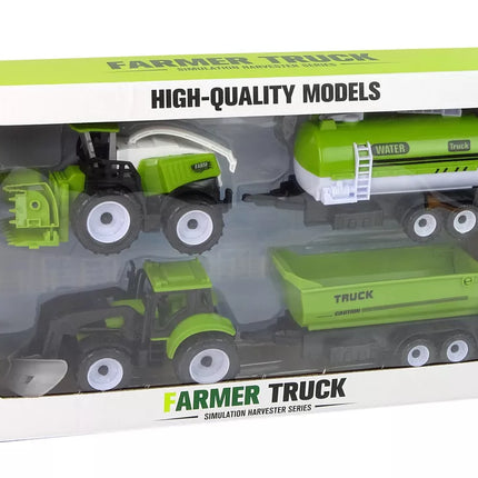 Žalias žemės ūkio transporto priemonių rinkinys