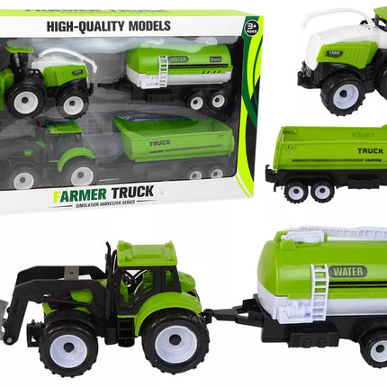 Žalias žemės ūkio transporto priemonių rinkinys