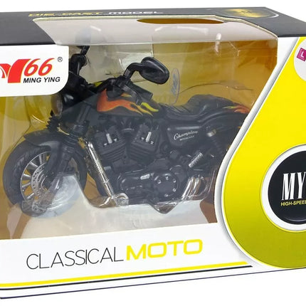Champion juodas motociklas 1:14