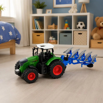1:24 fermos traktorius su plūgu