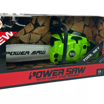 Žaislinis grandininis pjūklas „DIY Chainsaw“ su garsais