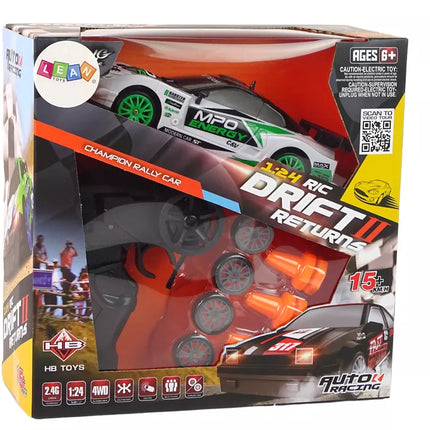 DRIFT Rally Car Rinkinys su 2.4G pultu ir aksesuarais