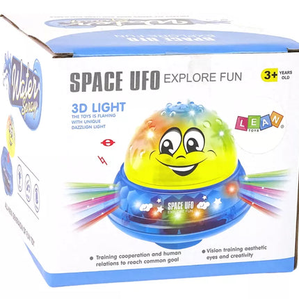Vandens žaislas „UFO“ su muzika ir LED švieselėmis – rožinis
