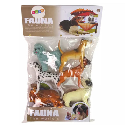 Šunų figūrėlių rinkinys – 6 skirtingos veislės