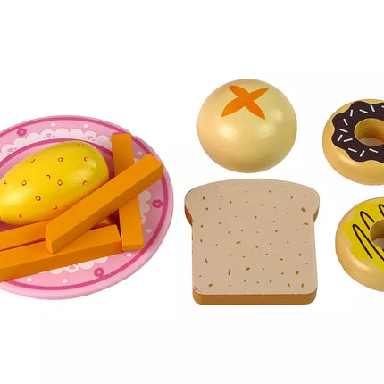 Medinė rožinė mikrobangų krosnelė