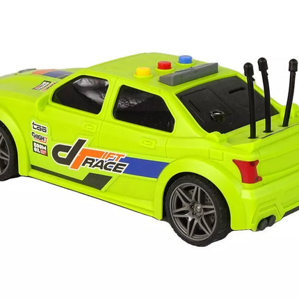 Sportinis žalias automobilis 1:16 su efektais
