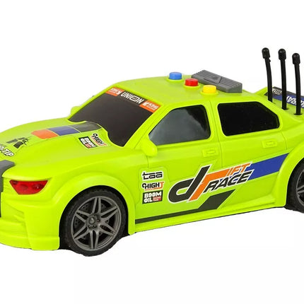 Sportinis žalias automobilis 1:16 su efektais