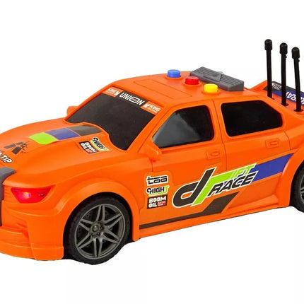 Sportinis oranžinis automobilis 1:16 su efektais