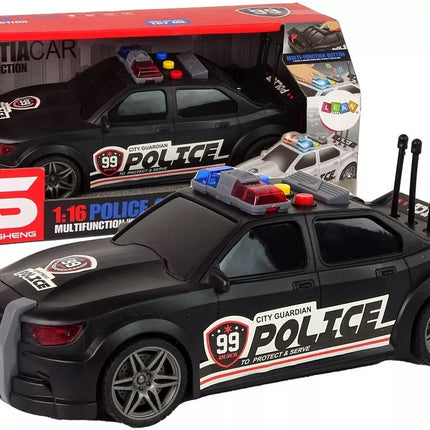 Policijos sportinis automobilis 1:16 su efektais