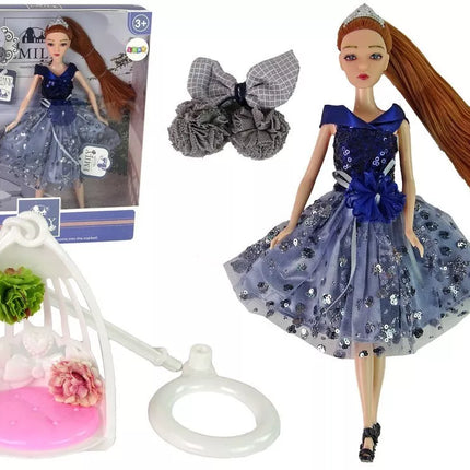 Lėlė emilija su supyne 30cm