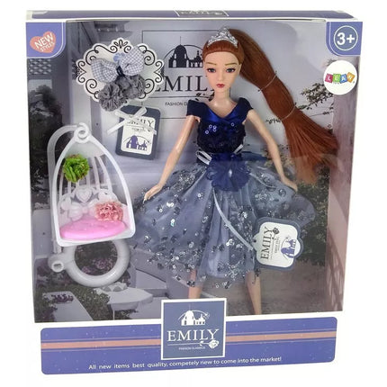 Lėlė emilija su supyne 30cm