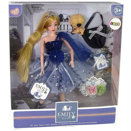 Lėlė emilija su šuniuku 30cm