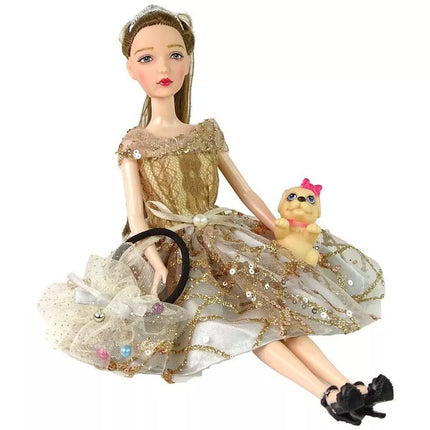 Lėlė emilija su šuniuku 30cm
