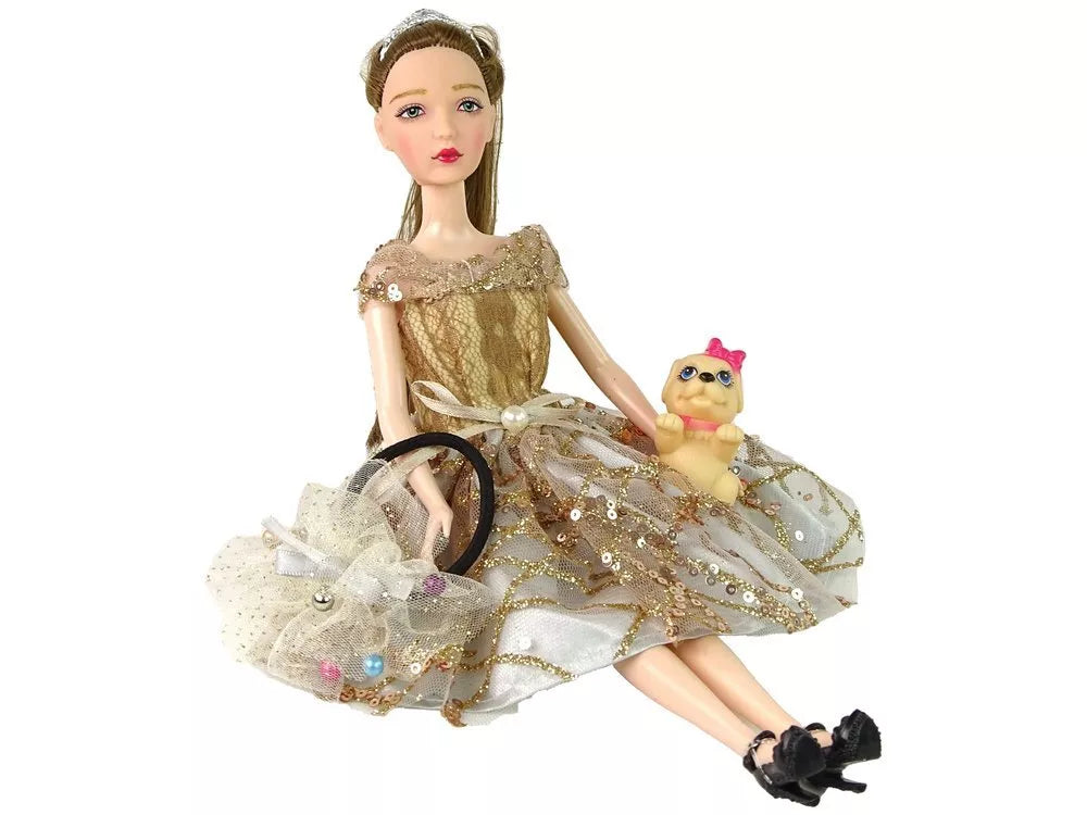Lėlė emilija su šuniuku 30cm