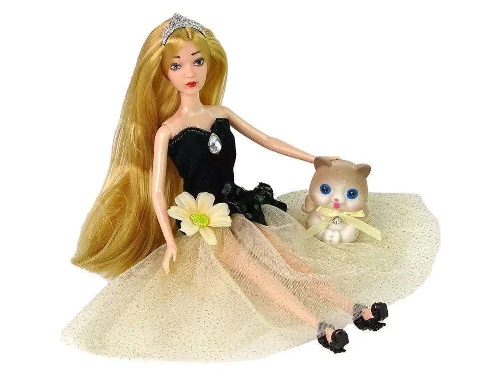 Lėlė emilija su kačiuku 30cm