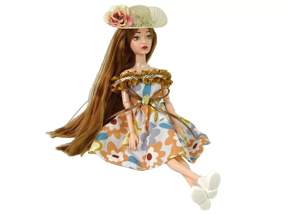 Lėlė emilija su skrybėlaite 30cm