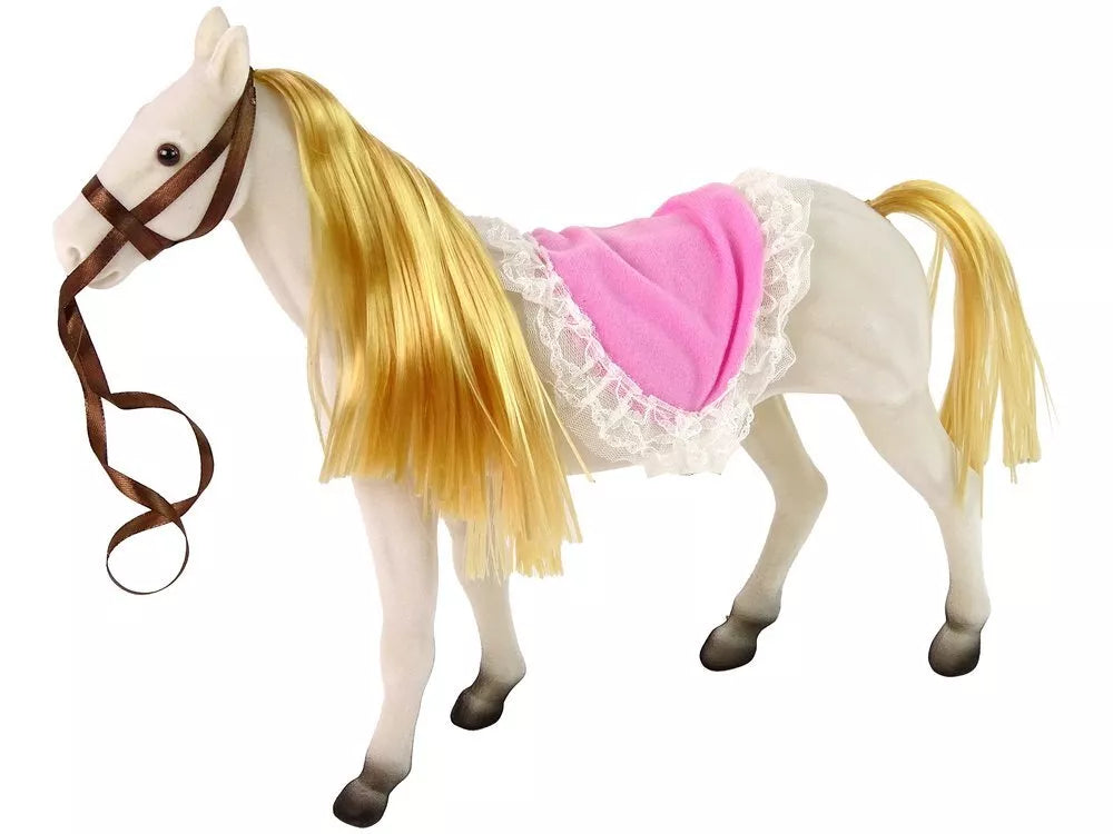 Princesės lėlė su baltu žirgu