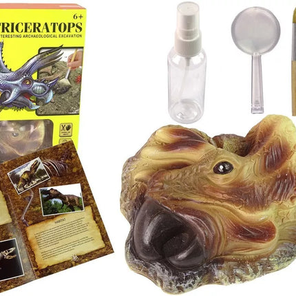 Dinozauro triceratopo kasinėjimo rinkinys
