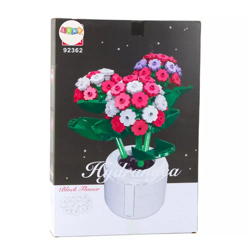 Statybinės kaladėlės rožinė hortenzija