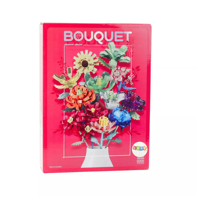 Konstruktorius gėlių puokštės kompozicija