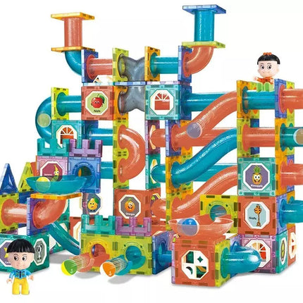 Magnetinė šviečianti kamuoliukų trasa 3D 292 vnt