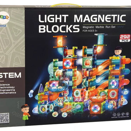 Magnetinė šviečianti kamuoliukų trasa 3D 292 vnt