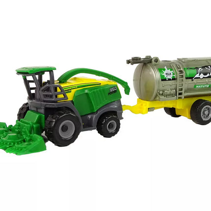 Plastikinė žalia žemės ūkio transporto priemonė