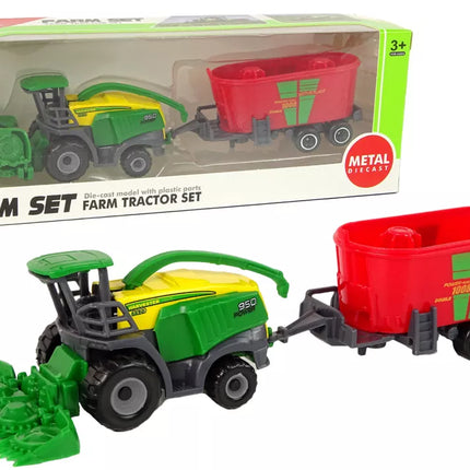 Kombainas su priekaba