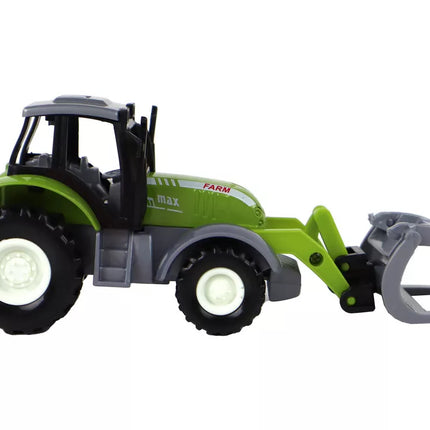 Žalias traktorius ekskavatorius