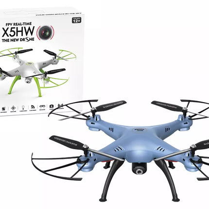 Mėlynas rc dronas x5hw syma