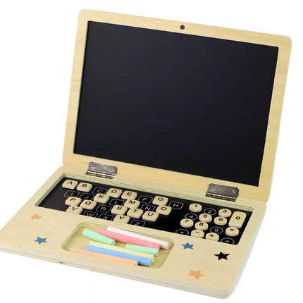 Medinė nešiojamojo kompiuterio formos lenta