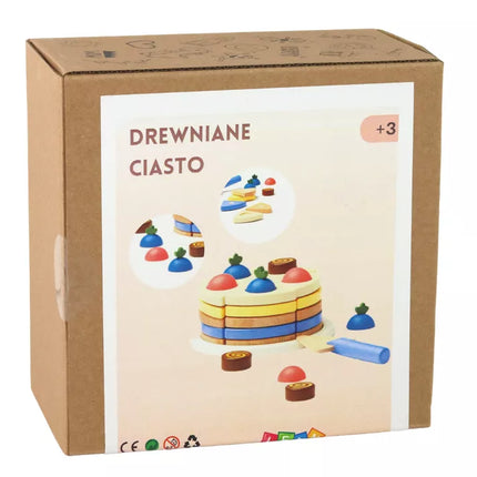 Medinis tortas su pjaustymo dalimis