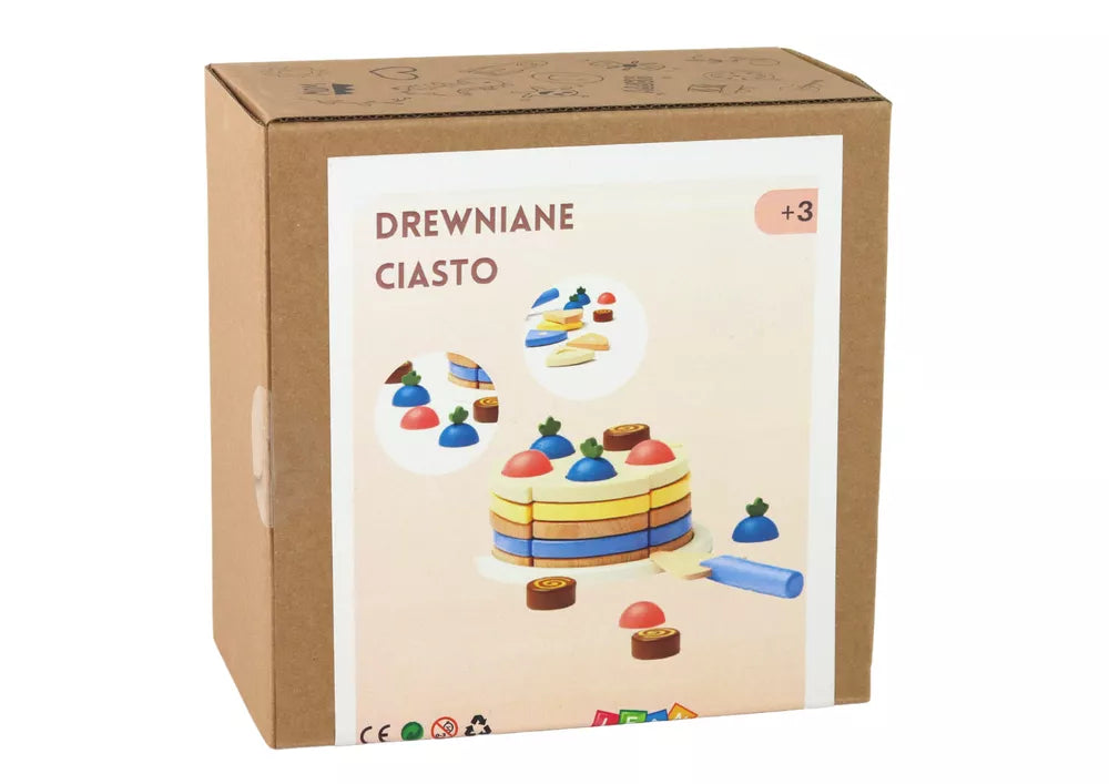 Medinis tortas su pjaustymo dalimis