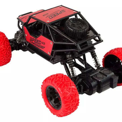 Raudonas RC bekelės automobilis 1:18