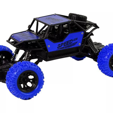 Mėlynas RC bekelės automobilis 1:18