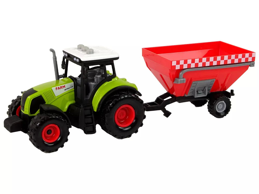 Traktoriaus su nuimama grūdų priekaba