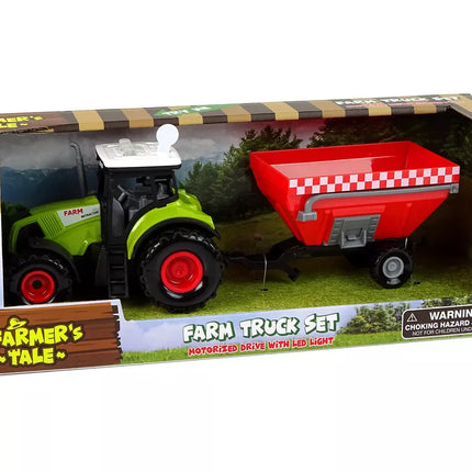 Traktoriaus su nuimama grūdų priekaba