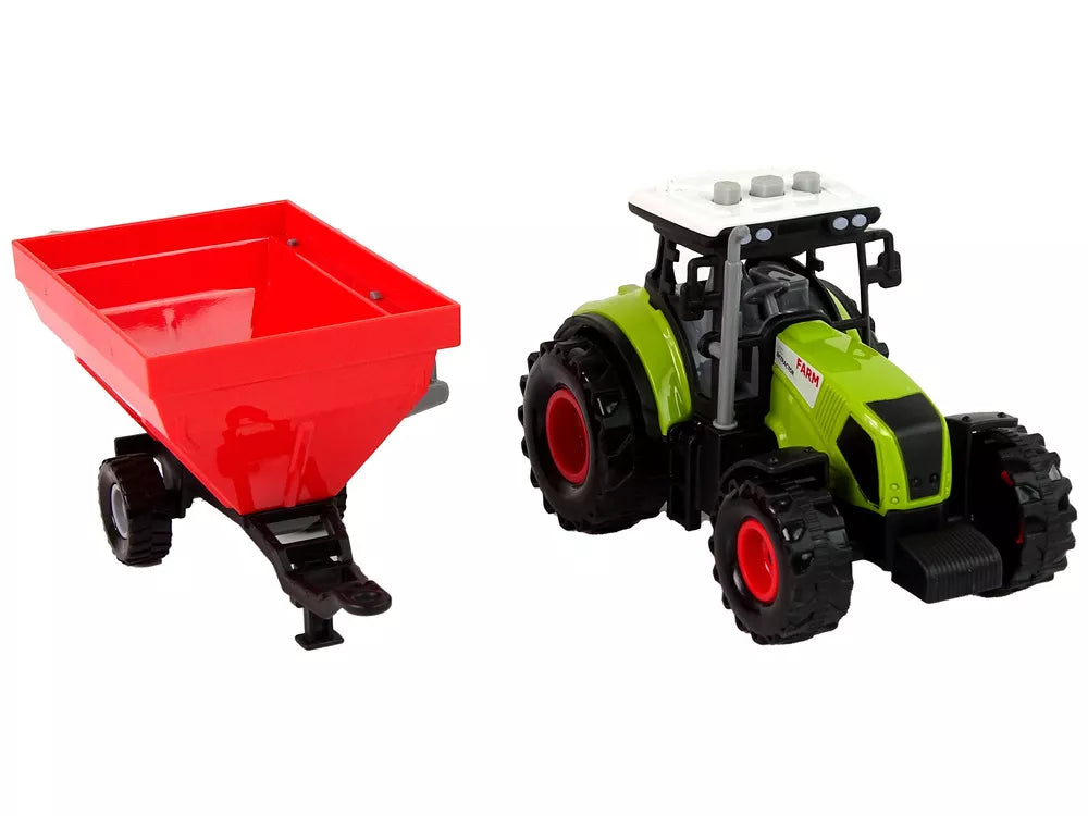 Traktoriaus su nuimama grūdų priekaba