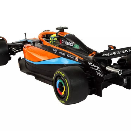 McLaren F1 1:12 – oranžinis nuotolinio valdymo lenktyninis automobilis