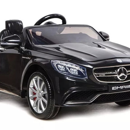 Elektrinis vaikiškas automobilis Mercedes S63 AMG – juodos spalvos
