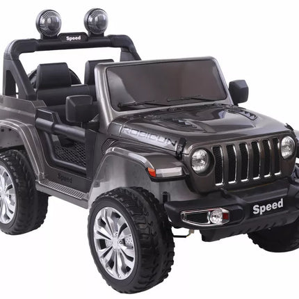 Elektrinis vaikiškas visureigis FT‑938, sidabrinis (4×4)