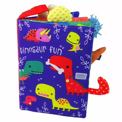 Minkšta dinozaurų knygelė kūdikiams