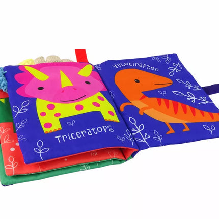 Minkšta dinozaurų knygelė kūdikiams
