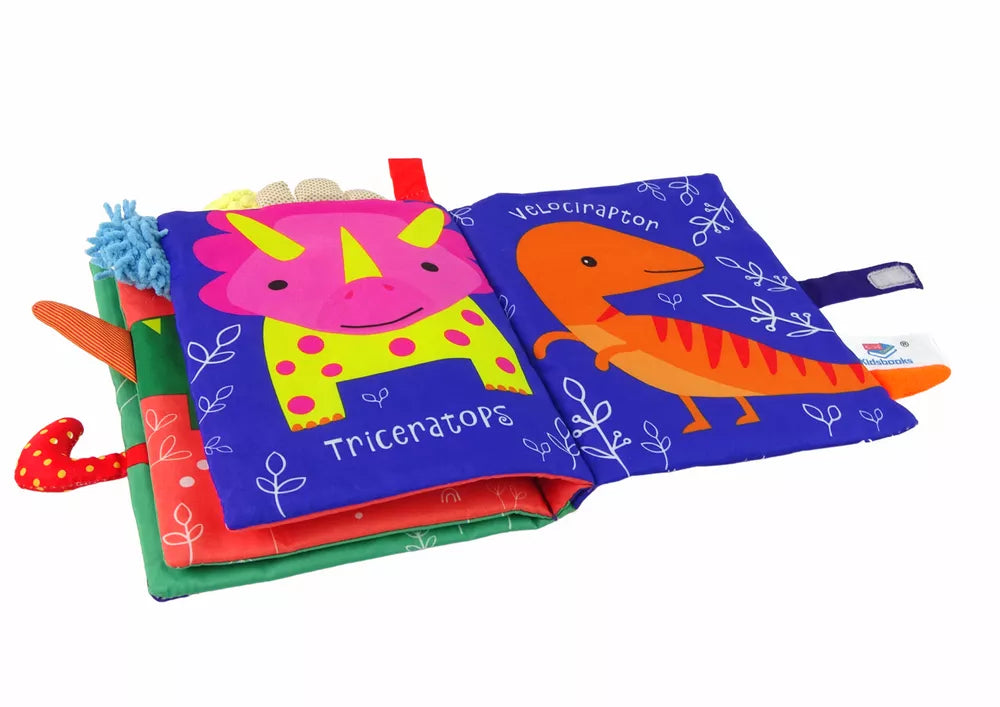 Minkšta dinozaurų knygelė kūdikiams