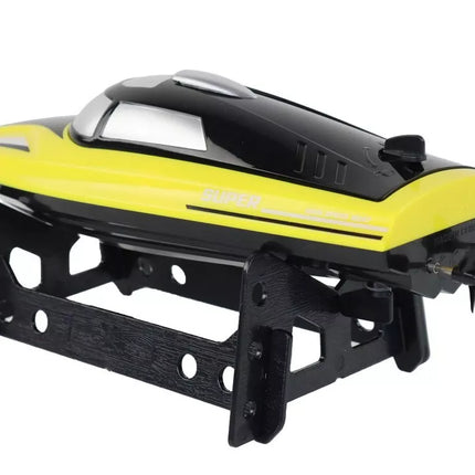 Nuotoliniu būdu valdomas R/C motorlaivis 2.4G – 20–25 km/h, geltonas