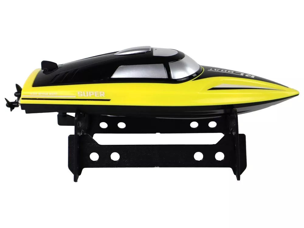 Nuotoliniu būdu valdomas R/C motorlaivis 2.4G – 20–25 km/h, geltonas