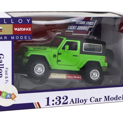 Visureigis metalinis automobilis žalias 1:32