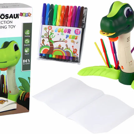 Dinozauras piešimo projektorius su garsais