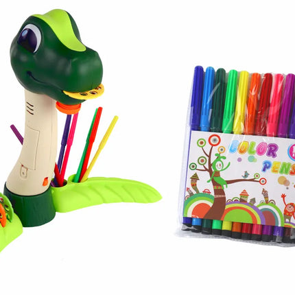 Dinozauras piešimo projektorius su garsais