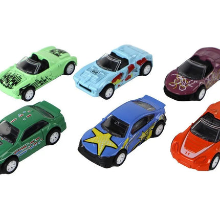 Automobilių rinkinys su metaline dėže 1:64
